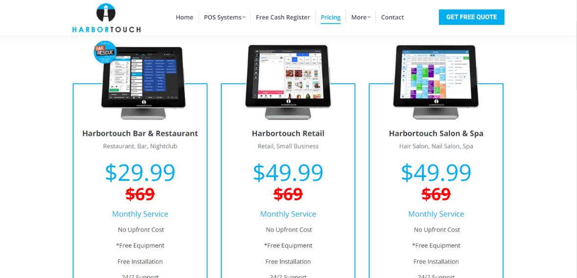 harbortouch pos pricing